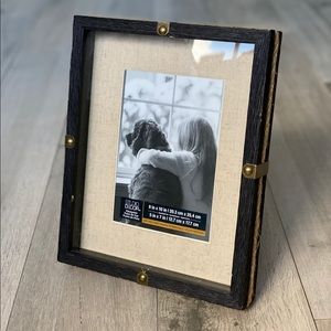 Black Wood Rustic Shadow Box Picture Frame
